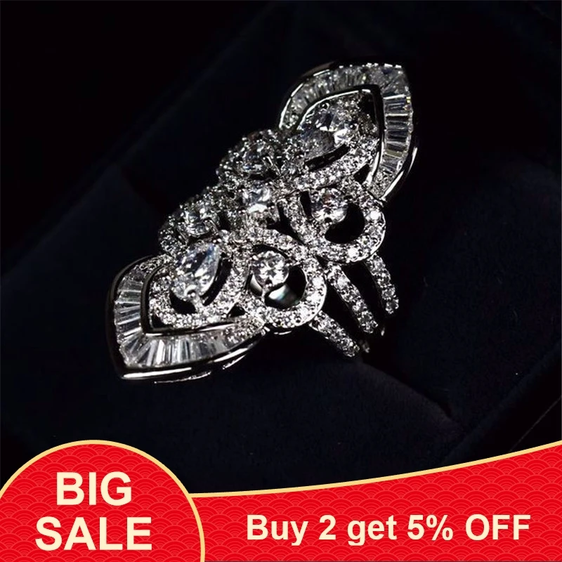 Женское и мужское кольцо из серебра 925 пробы с фианитом | Украшения аксессуары