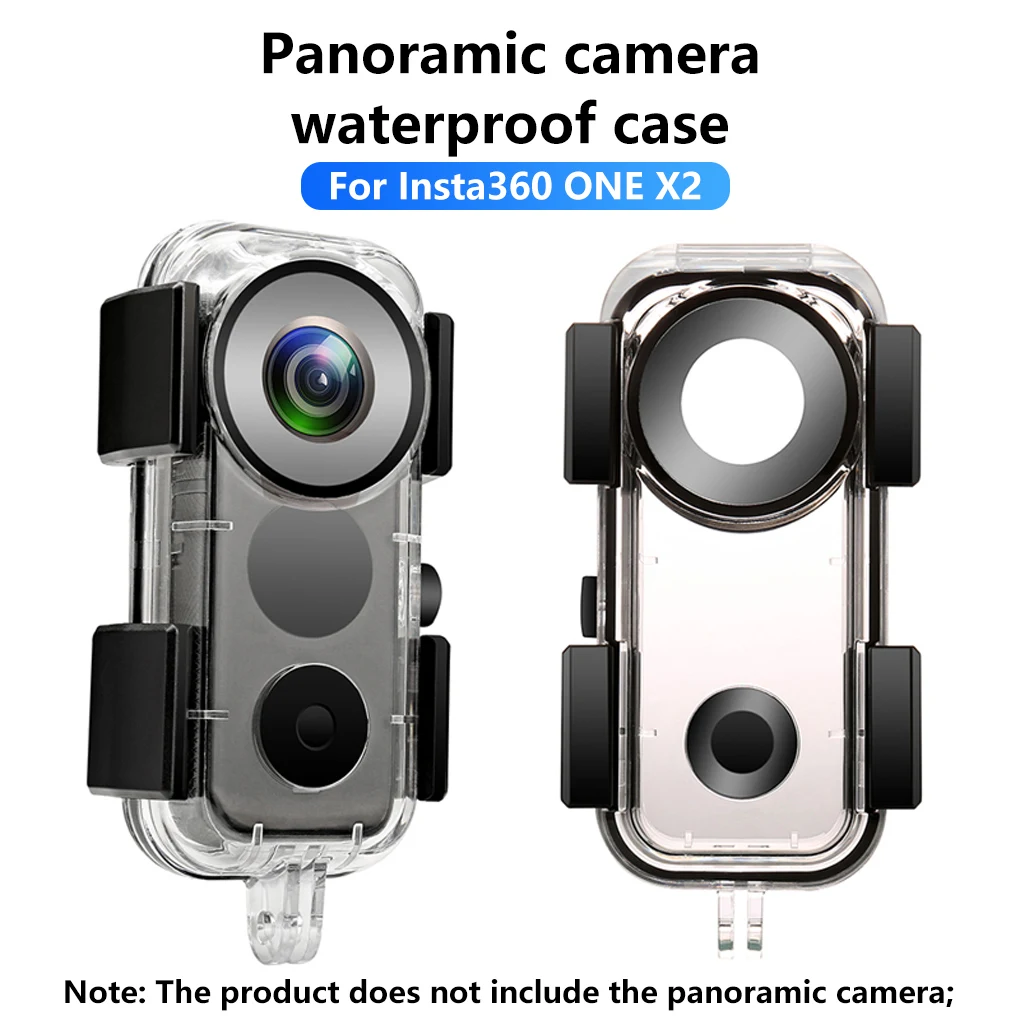 

Replacement for Insta360 One X2 Outdoor Diving Camera Waterproof Case Video Recorder Dustproof Cover Airtight Replacing Parts