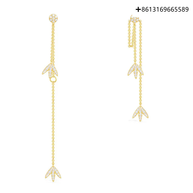 

Гвоздик для ушей в виде листьев Лавра