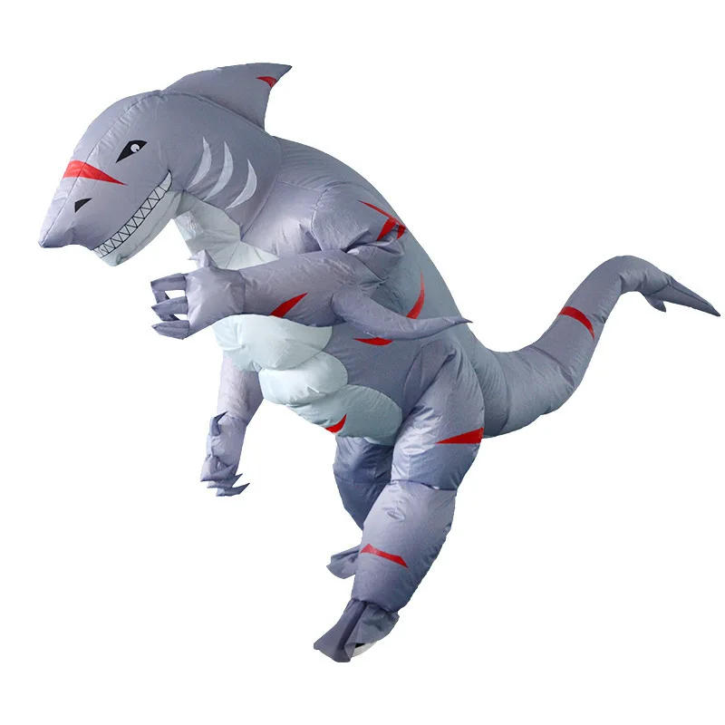 

Horrific Shark Model Inflatable Costume Halloween Cartoon Suit Cosplay Easter Party Funny Decorations for Adult