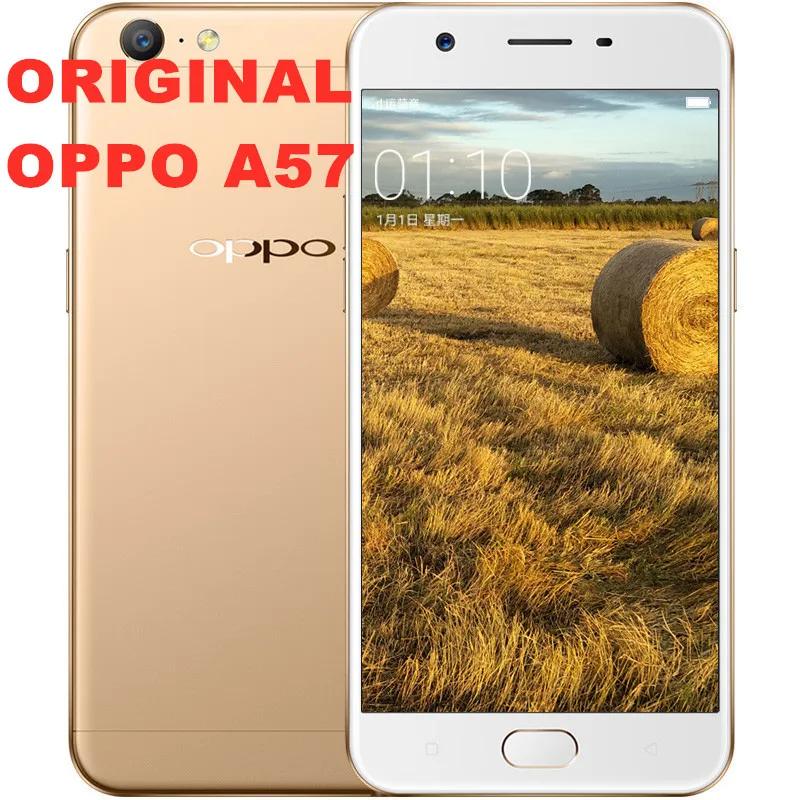 Oppo A57 смартфон с 5 2 дюймовым дисплеем процессором Snapdragon 435 ОЗУ 3 ГБ ПЗУ 32 16 МП 4G LTE
