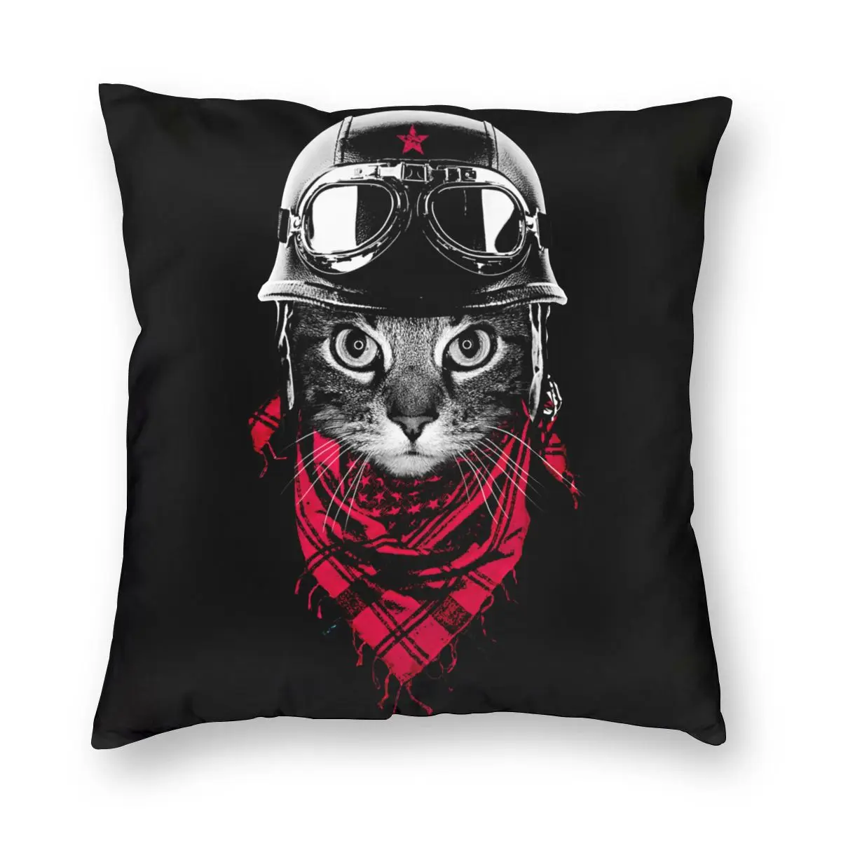 Для любителей активного отдыха кошка квадратная Подушка Чехол Пилот самолета