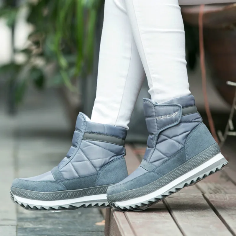 

2021 Winter New Style, Snow Boots, Women Waterproof, Anti Skid Snow Shoes, Low Cotton Shoes, Thick Bottom Lovers Short Boots.