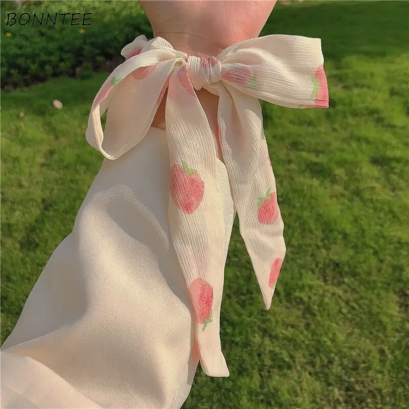

Hair Ties Women Print Lovely Students Korean Version Stylish Casual Holiday Sweet Mujer Elastic-hair-bands Accessories Hot Sale
