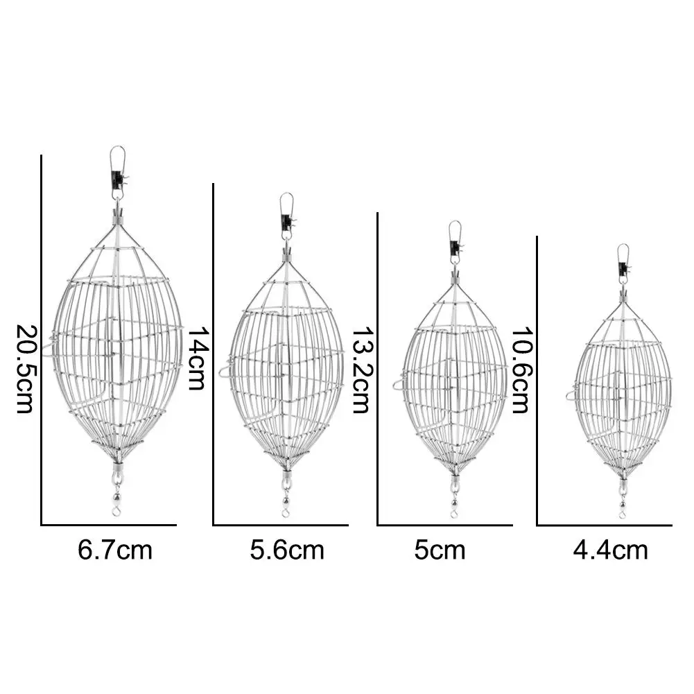 

Stainless Steel Wire Bait Thrower Trap Cage Carp Fishing Feeder Tackle Tool