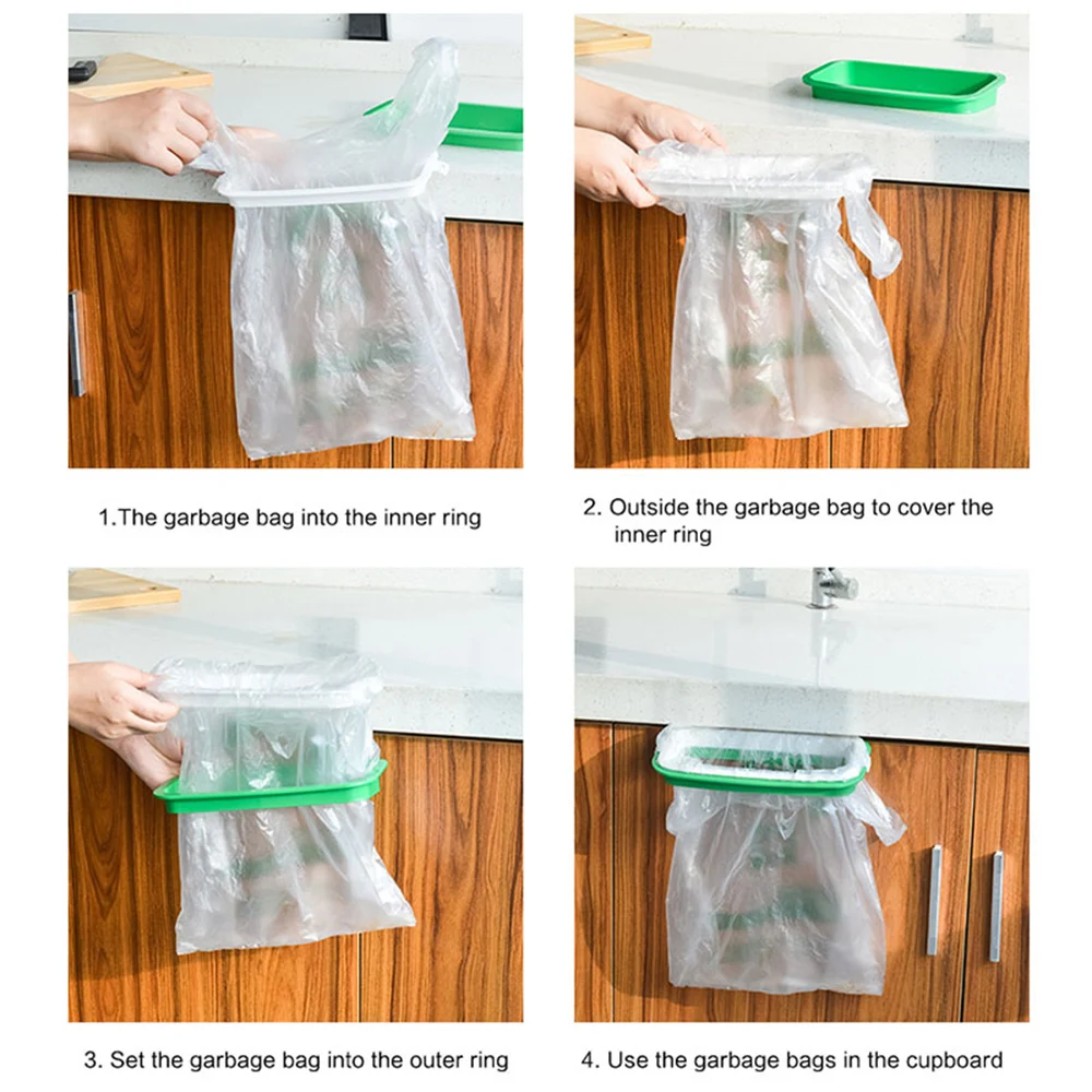 Шкаф Дверь задняя мусорная стойка держатель для мусорного мешка подвесной