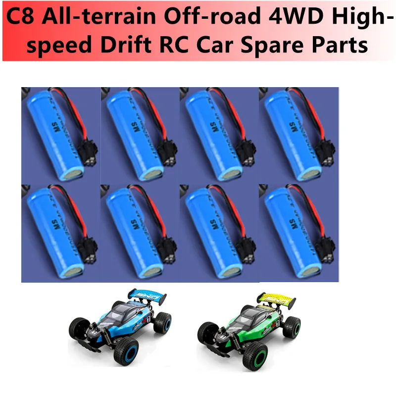 

C8 All-terrain Off-road 30KM/H 4WD High-speed Drift RC Car Spare Part 3.7V 1200mAh Battery For C8 Remote Control Car Accessories