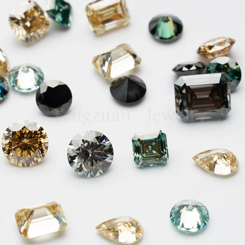 2022 jewelry Making Moissanite Diamonds  3ct 9mm Moissanite with CertificateCan be made   forearrings