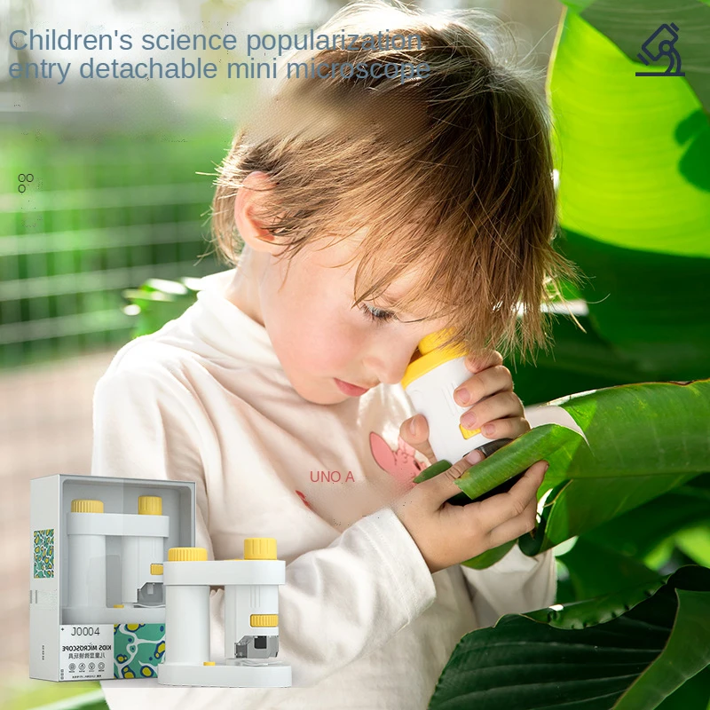 Детский портативный мини-микроскоп с увеличительным стеклом высокой четкости |