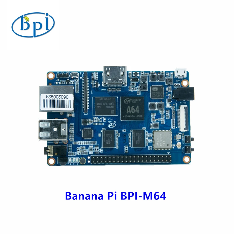 Quad-core Allwinner A64 Mini Placa Única Computador Bpi-m64 Banana pi Placa 64-bit Quadro demonstração