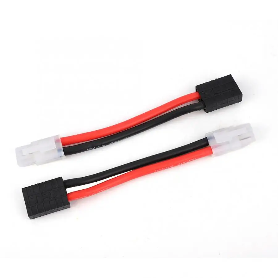 2Pcs RC Battery Adapter Cable Female to Tamiya Male Connector for Traxxas Crawler Climbing Car Lipo | Игрушки и хобби
