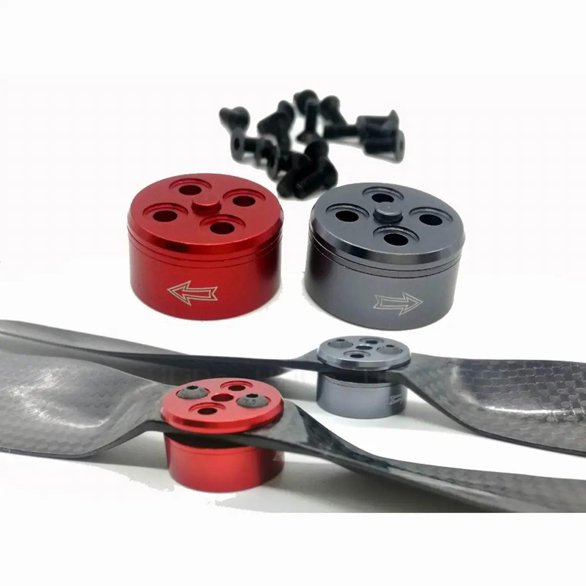 1 пара CNC сплав быстрое крепление пропеллер гайка переходника CW CCW Для 12 мм Винт