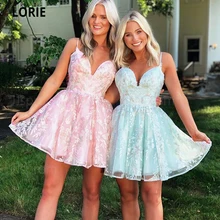 LORIE Mini vestidos cortos de Homecoming, Apliques de encaje de cóctel con vestidos de fiesta, vestidos de fiesta de graduación para jóvenes, 2020 (4)