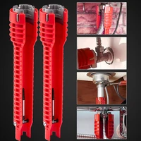 8 in 1 anti slip kitchen repair plumbing tool flume wrench sink faucet key plumbing pipe wrench bathroom wrenches tool sets