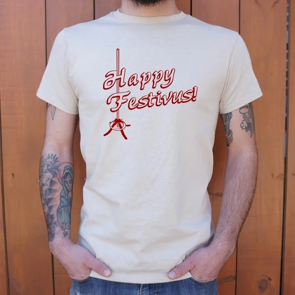 

Happy Festivus! [Seinfeld Inspired] Men's T-Shirt | Funny Christmas Shirt