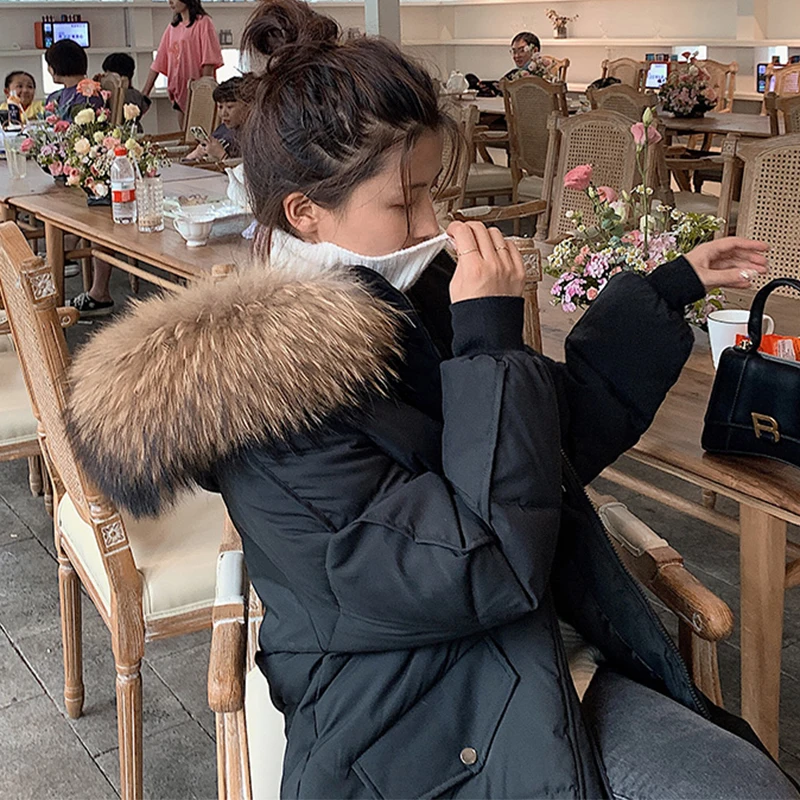 NEEDBO Long Winter Jacket Women Fur Coat Parka Casual Thick Oversize Woman Winter Coat Jacket Padded Outwear  Warm Puffer Jacket