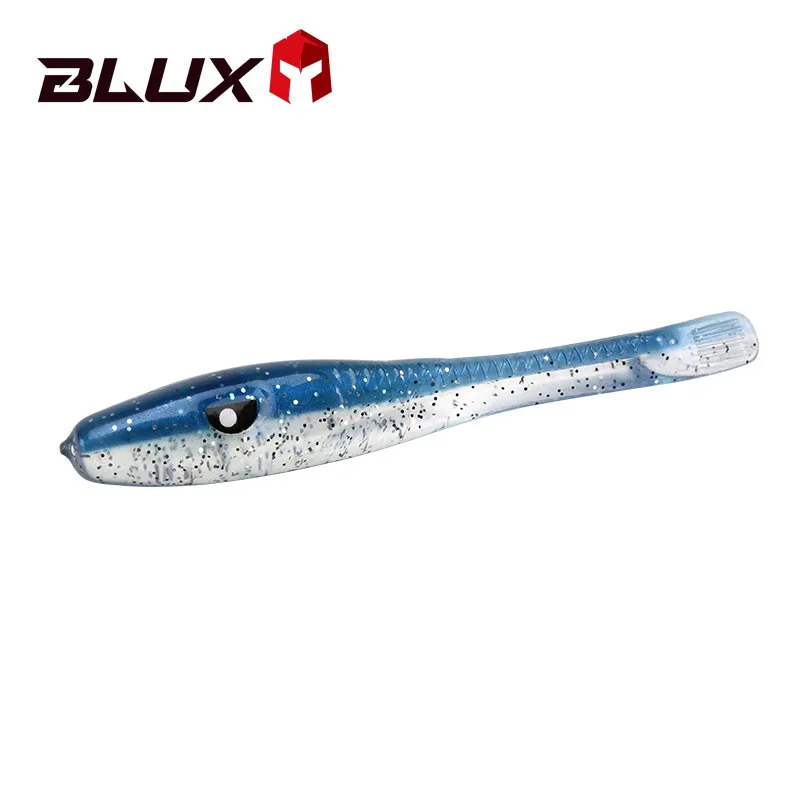 Мягкая рыболовная приманка BLUX Crazy Eel силиконовая искусственная 8 шт./пакет 80 мм