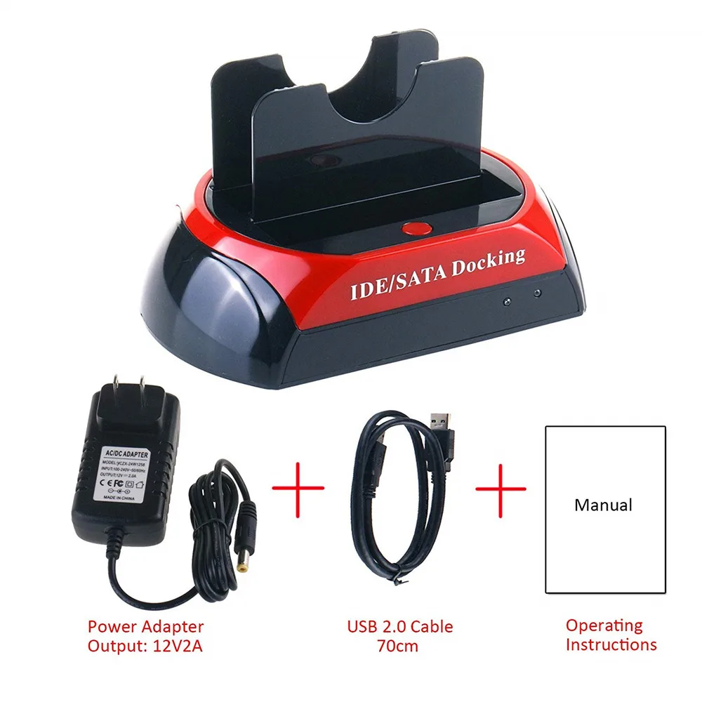 2 отсека USB 0 для SATA и IDE 5/3 5 дюйма внешний корпус жесткого диска с двумя слотами