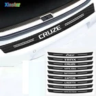 Наклейка на автомобильный бампер из углеродного волокна для Chevrolet SPARK Aveo Trax Cruze Малибу каптива Lacetti подача Trailblazer