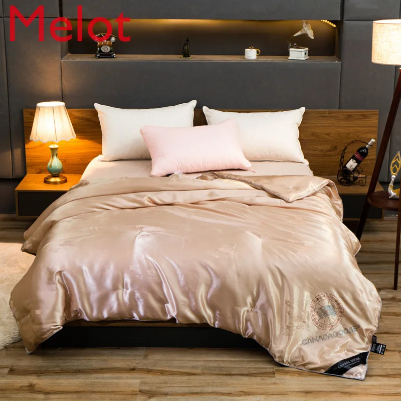 

Nordic Khaki Egyptian Cotton Bedding Double Queen King Size Family Blanket Bedding Pure Color Thickened Blanket
