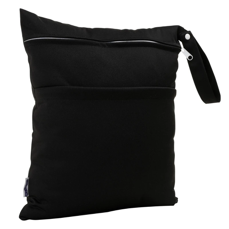 

Wet Dry Bag With Two Zippered For Baby Diapers Nappies Waterproof Reusable J2HD