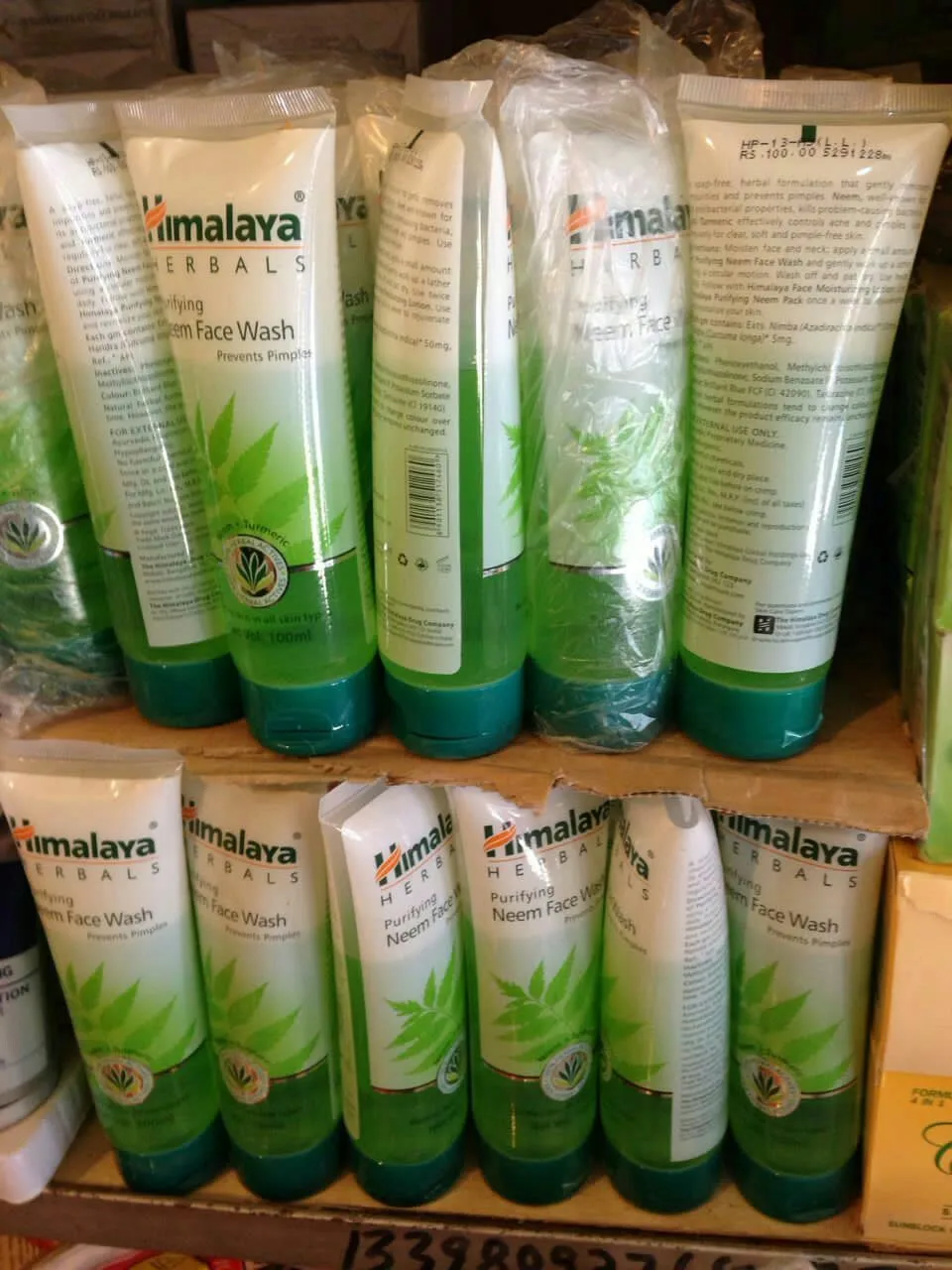 Himalaya анти-акне лечение Neem очищающее средство для лица Очищающее куркума уход за