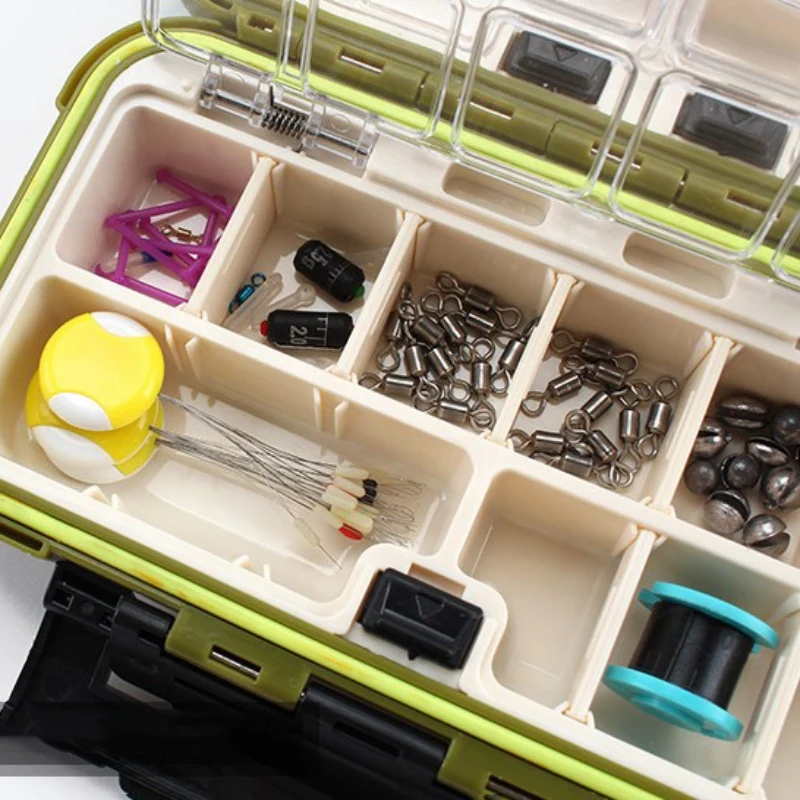 

Fishing Box Case 24 Compartments Waterproof Double Side durable Fishing Tackle Storage Containers Carp Fly Fishing Accessories G