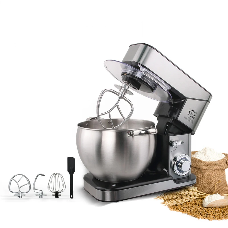 

Stand Cake Planetary Mixer With Bowl Dough Kneading Machine Blender Electric Kitchen Home Cooking Appliances Food Processors