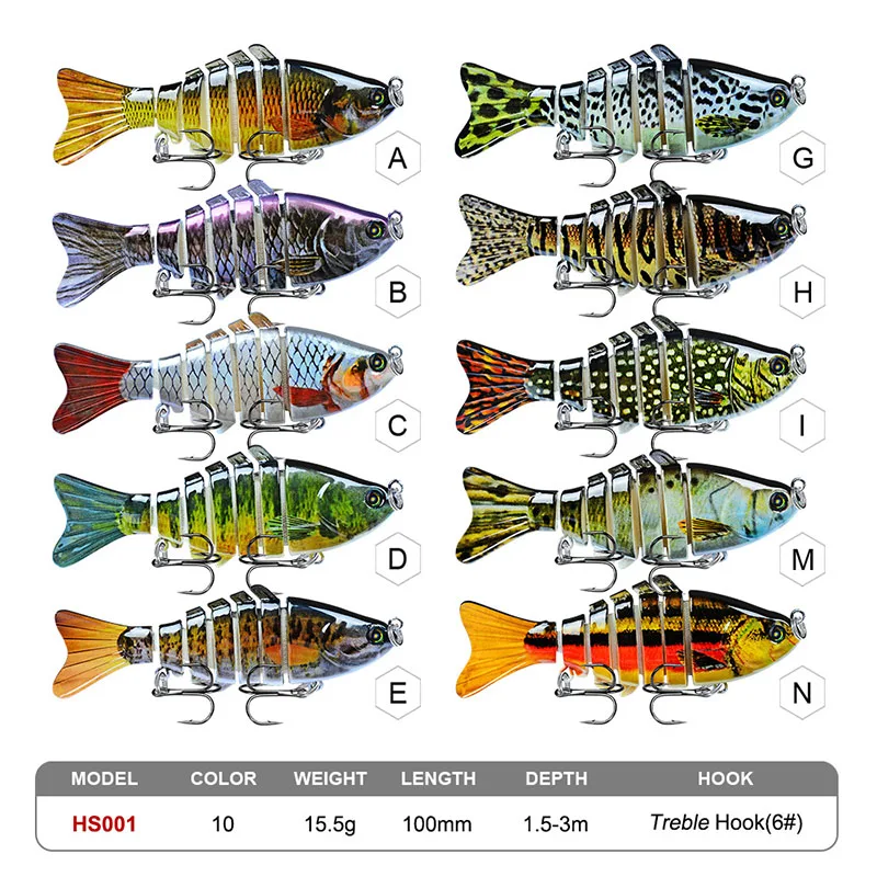 

Fishing Soft Lures Wobblers 10cm 15.5g Model Hardbait Depth1.5-3m Pesca Bait Artificial Bait For Fishing Tackle Leurre Souple