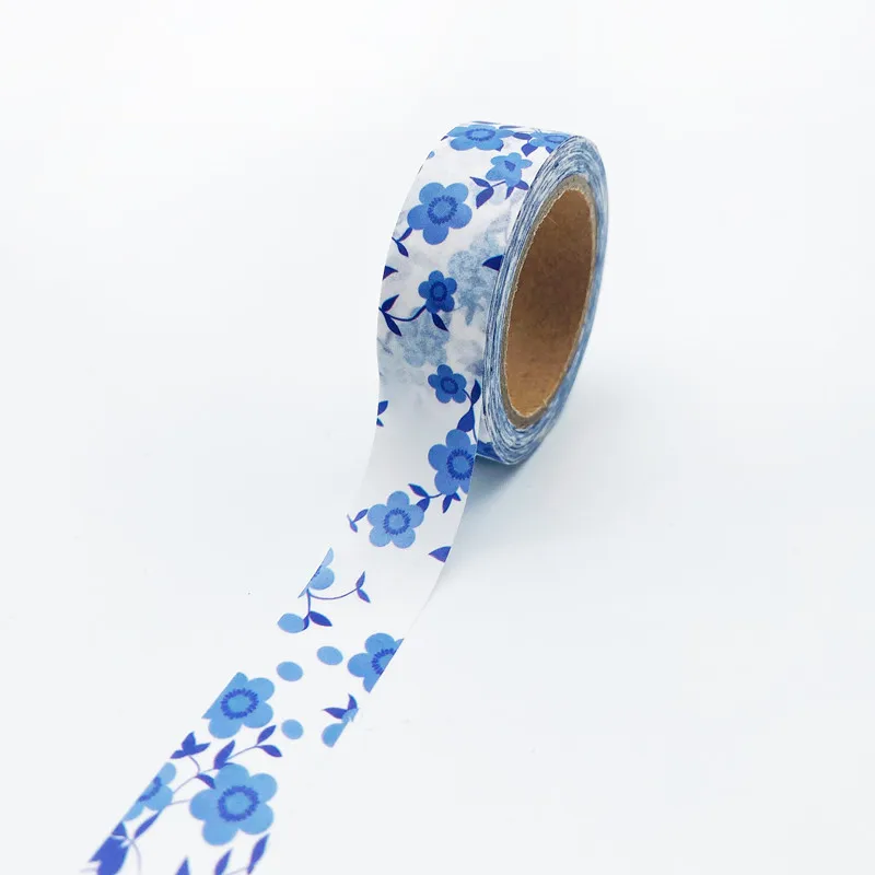 

1PC 15MM*10M Flower Butterfly Mountain Candy Colorful Washi Tape Japanese Paper DIY Planner Masking Tape Decorative Stationery