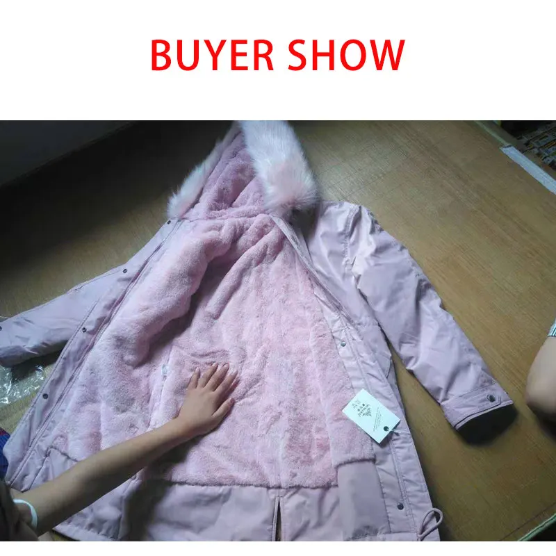 

Fur Collar Hooded Student Winter Down Coat Jacket Long Thick Warm Women Wadded Parkas Heavy Cotton padded Coat