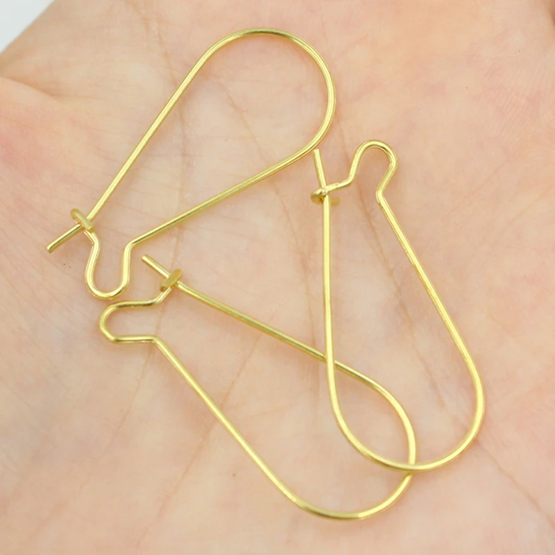 50pcs/lot 18x10/25x12/38x16mm French Lever Earring hooks Ear Wires Earrings Findings For Jewelry Making DIY Accessories