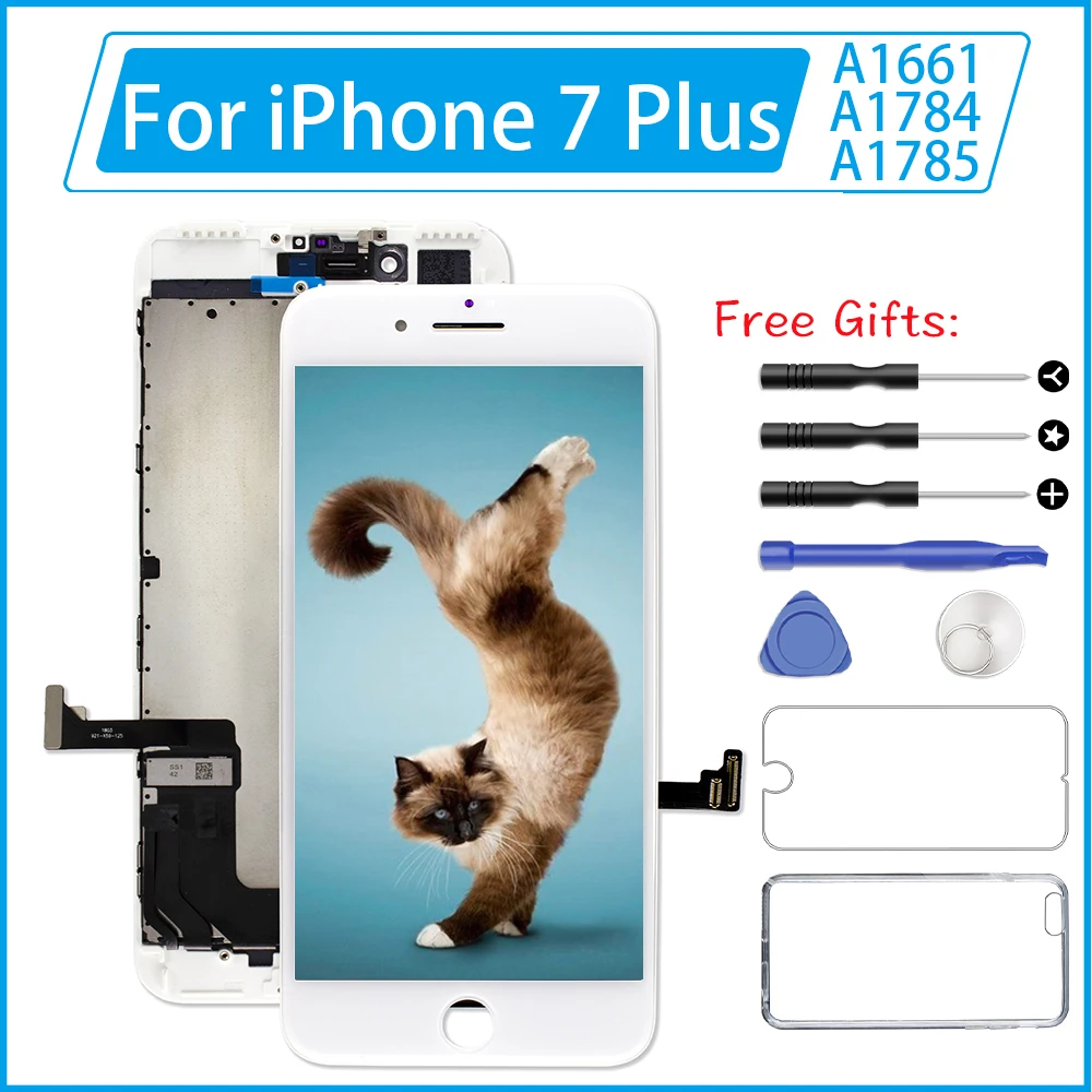 Класс AAA + Замена дисплея для iPhone 7 Plus lcd 3D сенсорный дигитайзер сборка 6S 6 8 без