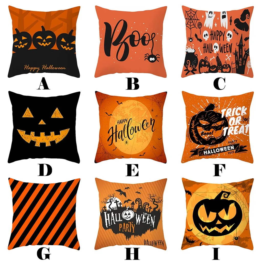 Trick or treat/Подушка с изображением тыквы Чехол 45*45 см счастливый Хэллоуин Наволочка