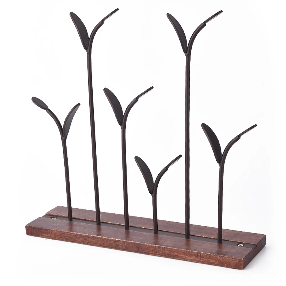 

Shop Display Stand Earring Storage Desk Home Jewelry Rack Necklace Ring Pendant Bracelet Ornament Organizer DIY Iron