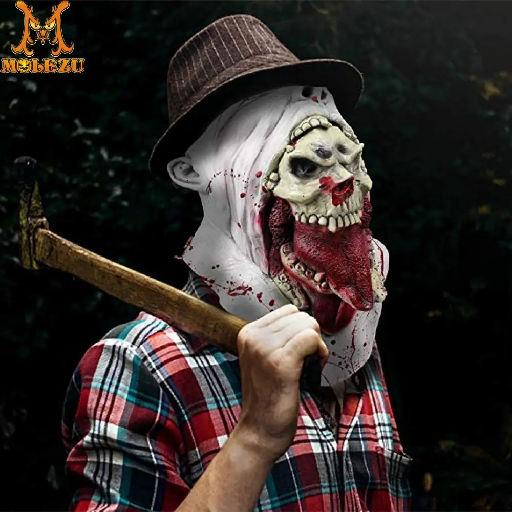

Molezu Blurp Charlie Mask Gruesome Parasite Mask Scary Ghoulish Latex Mask for Halloween
