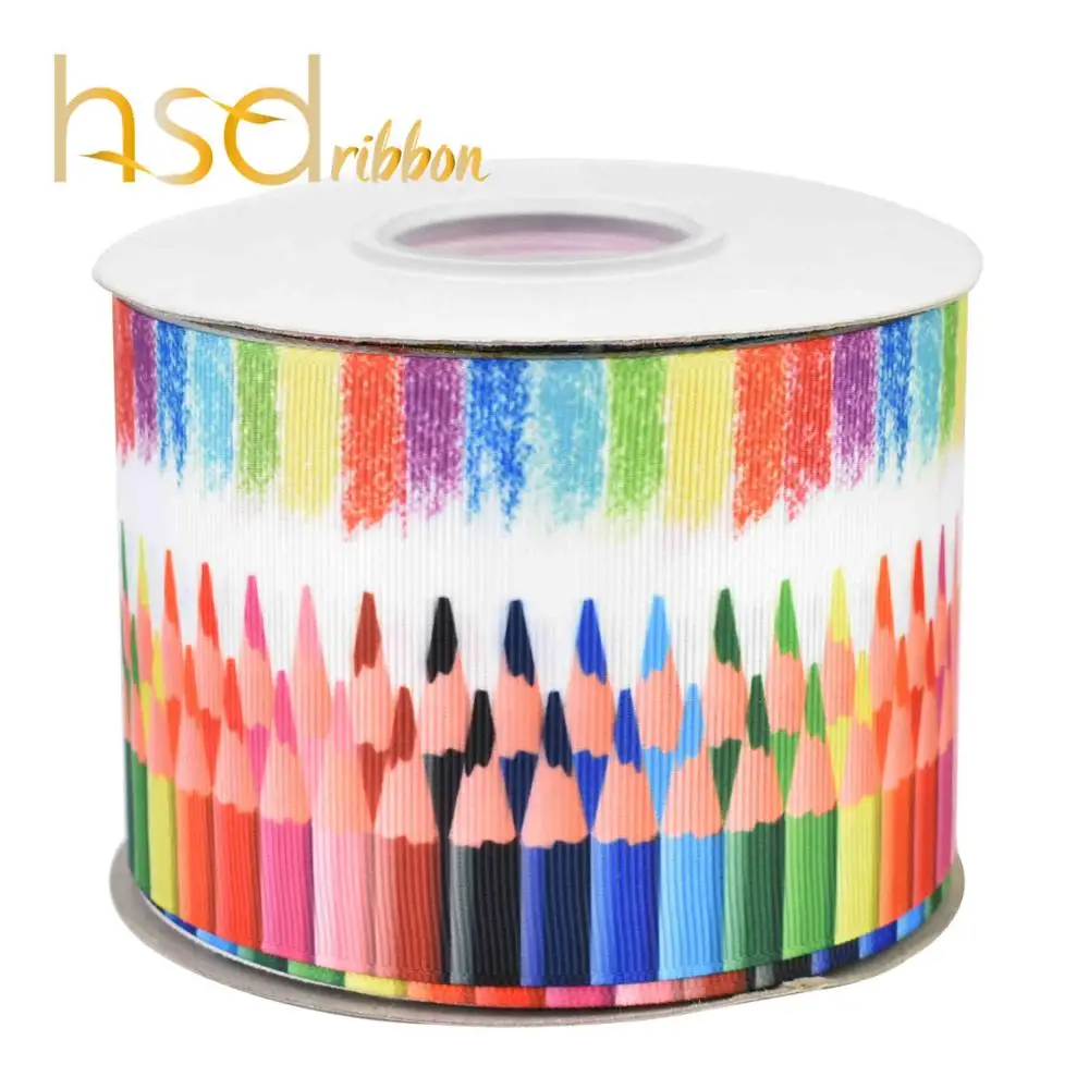 07 HSDCraft 16 мм 22 мм 25 мм 38 мм 50 мм 75 мм Школьные серии HT Grosgrain ленты 10 ярдов/рулон - Цвет: 07
