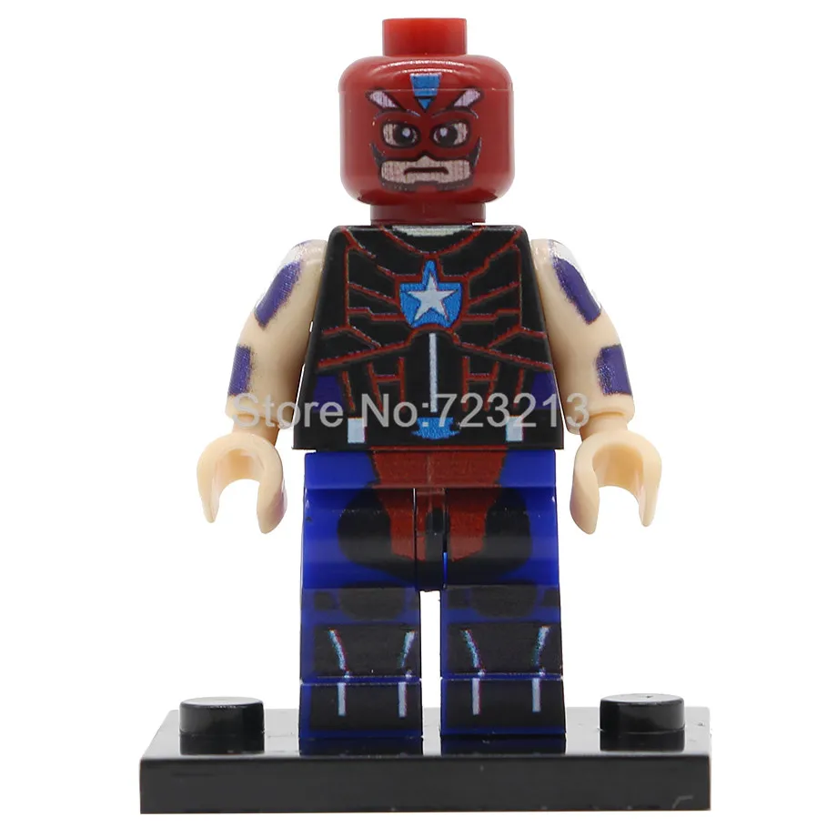 Citizen Steel Один супер герой фигурка Бэтмена титана Джокер Tomb Raider Лара Крофт Рокки Namor Storm Big Barda строительный блок кирпич набор игрушек - Цвет: Citizen Steel