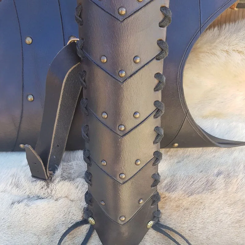 Средневековая Сумка-держатель для стрел из лука в стиле стимпанк кожаная задняя