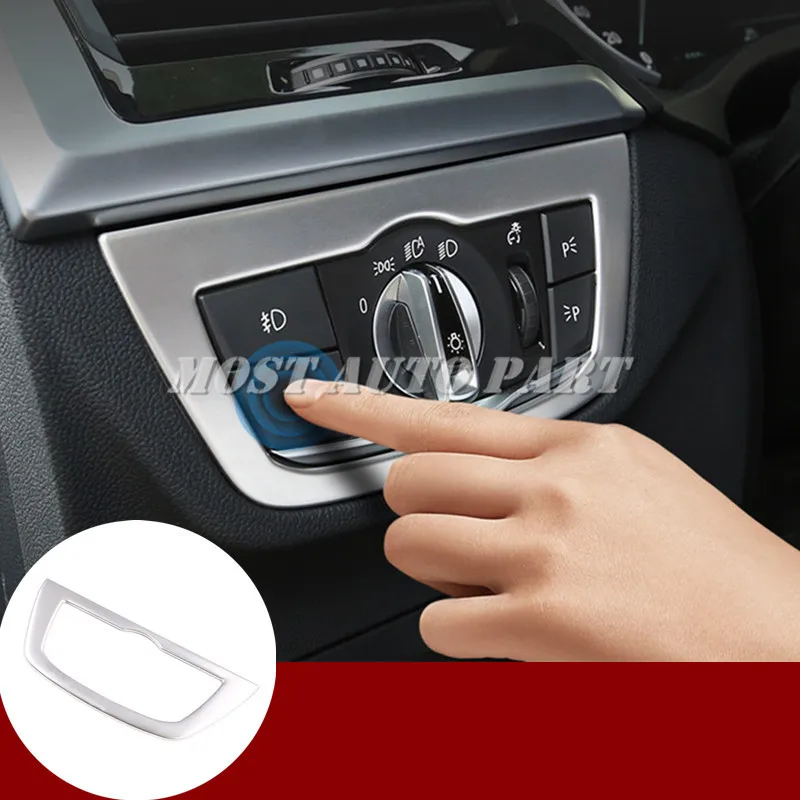 Внутренняя накладка на кнопку переключателя фары для BMW X3 X4 G01 G02 2018-2021 украшение