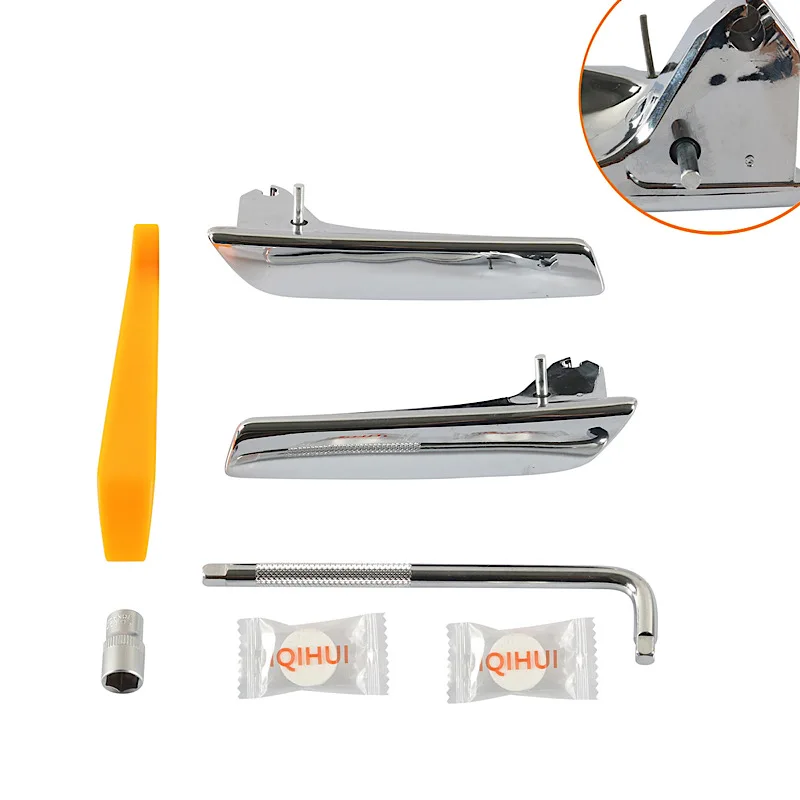 

Chrome Interior Door Handle Repair OE:19299865, 15935954 Kit For Chevy GMC Cadillac Escalade Chrome Interior Door Handle Set