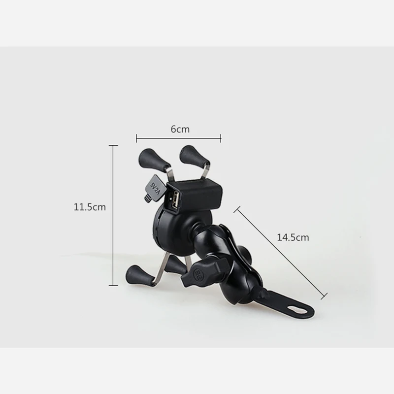 Заряжаемый мотоциклетный велосипедный держатель для телефона GPS кронштейн