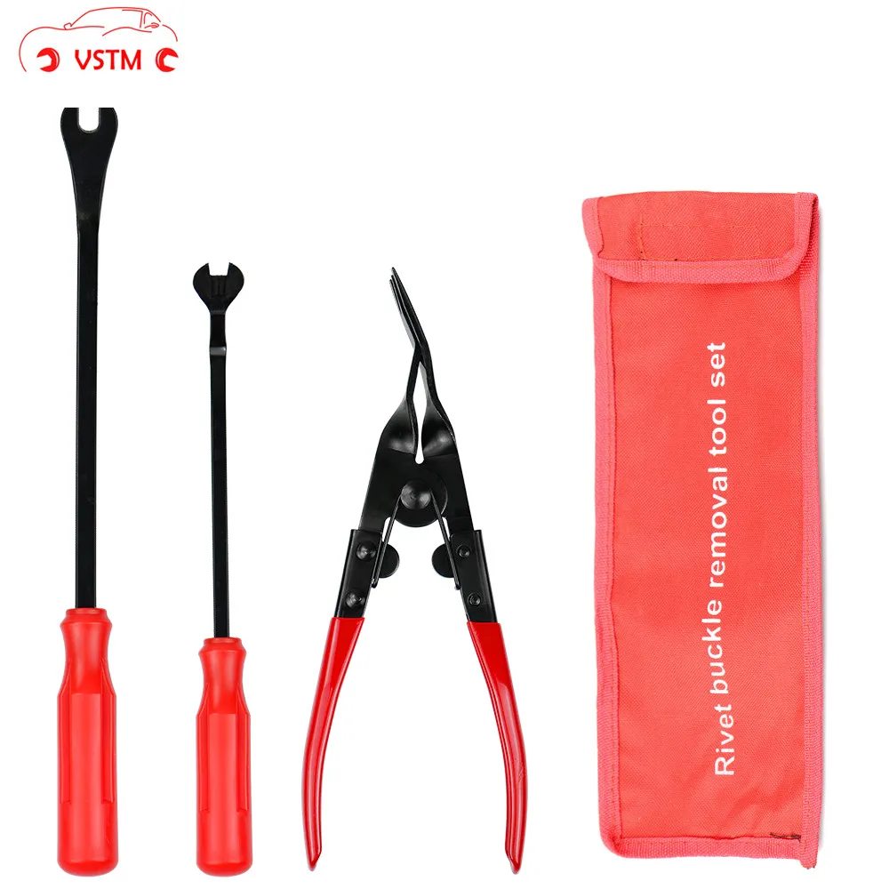 Новинка 3 шт./комплект инструмент для снятия дверных панелей автомобиля зажим