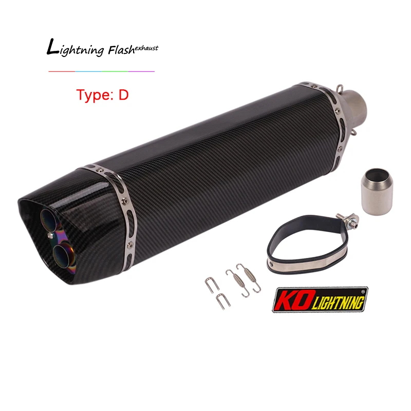 570mm Motorcycle 38-51mm Exhaust Tail Pipe No DB Killer Escape Universal for Dirt Bike Scooter Tips Stainless Steel | Автомобили и