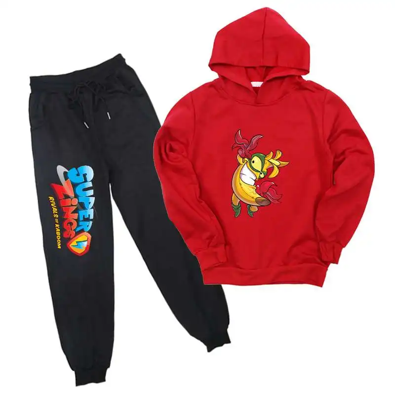

Children's Superzings Hoodie Pants Suit Anime Game Print Sweatshirt Suit Kids Hoodies Sportswear Boys Girls Fashion Clothes