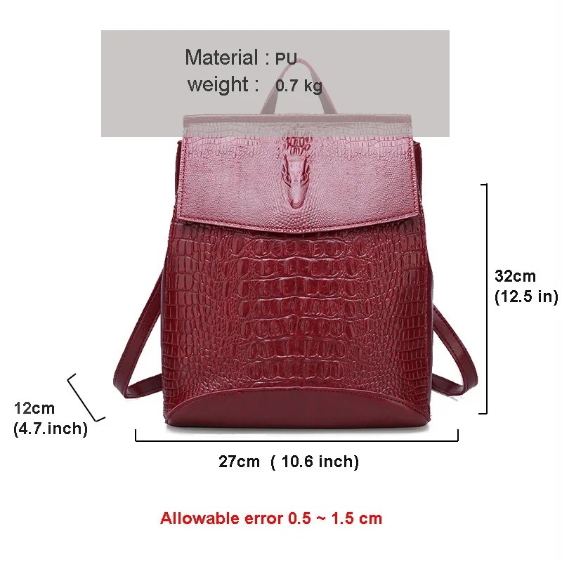 

2021 New Designer Brand Luxury Women Multi-functional Backpack High Quality Leather Student Bag Elegant Simple Lady Commuter Bag