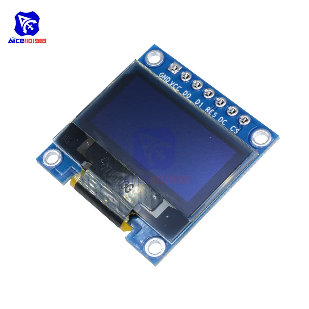 Diymore 0 96 &quotбелый/синий/желтый синий OLED ЖК дисплей модуль 128x64 SSD1306 7Pin IIC I2C SPI серия