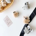 Женская осенне-зимняя милая маленькая плюшевая заколка коала с клипсой женские большие заколки для волос заколка-пряжка для волос коала аксессуары для волос