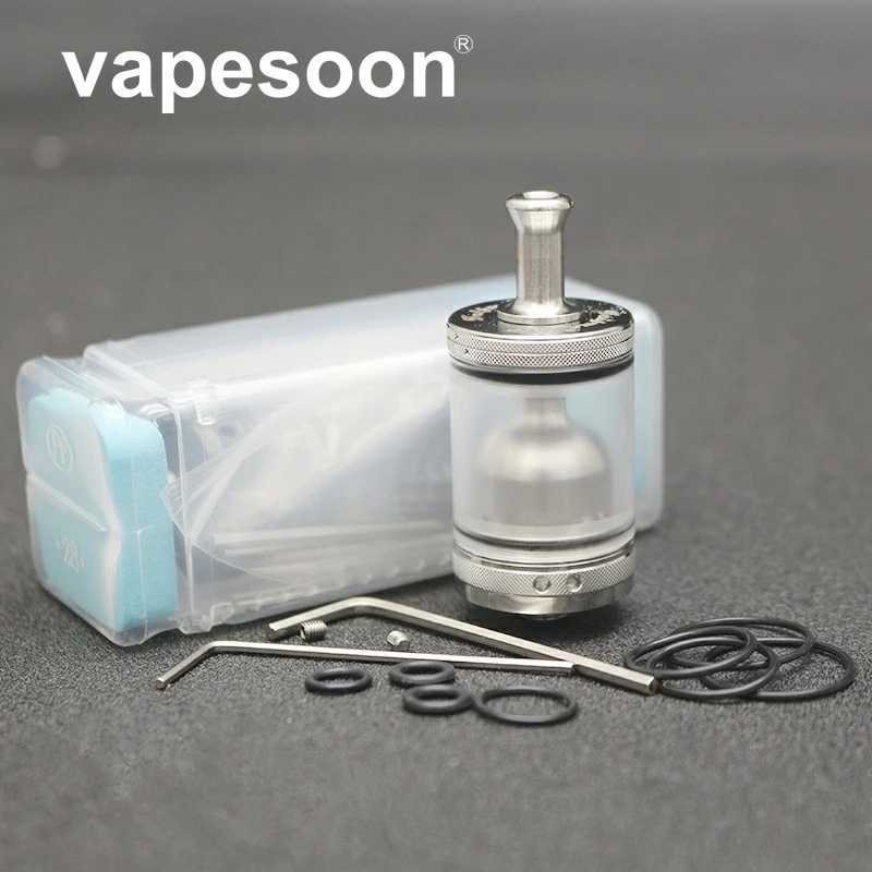 

High Quality - Taifun GTR RTA 23MM Atomizer MTL Tank Single/Dual Coil Adjustable Airflow 4ml Capacity Fit e-Cigarette Mods