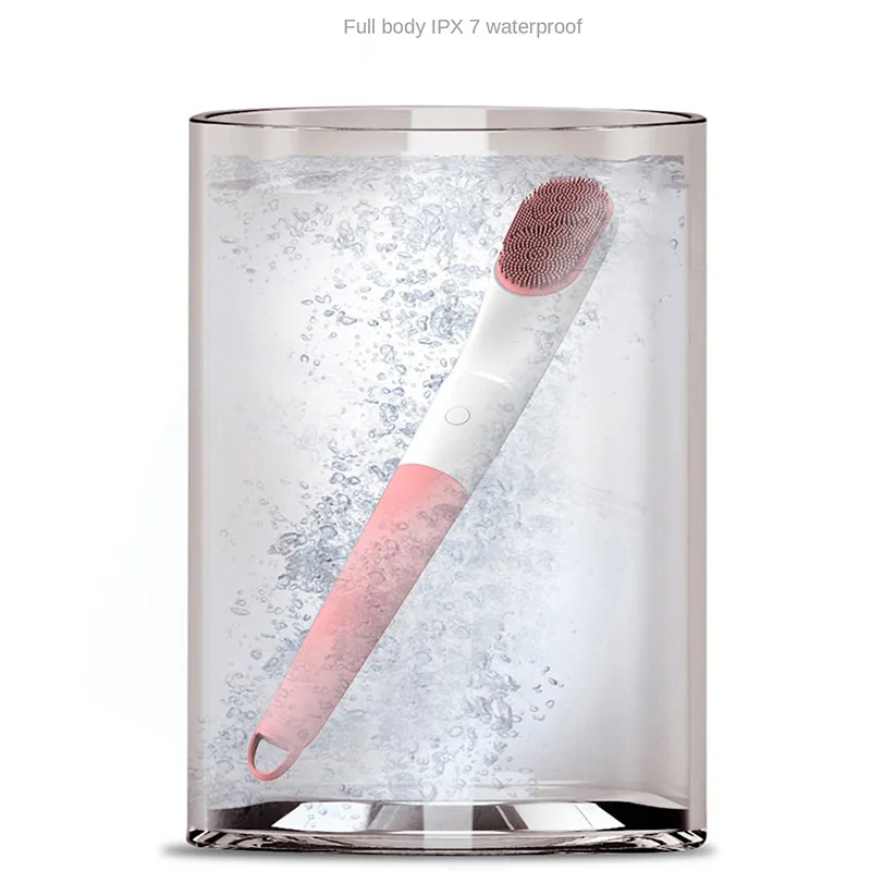 

Electric Bath Brush Long Handle Silicone Waterproof Cleaning Massage Automatic Back Rubbing Device Lazy Bathing Artifact